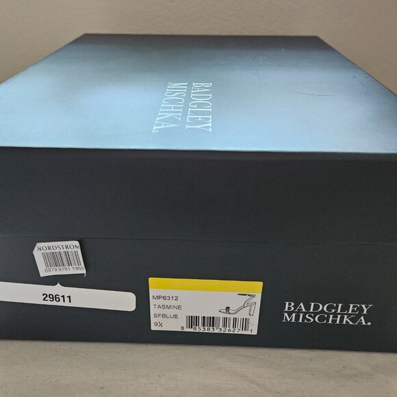 Badgley Mischka Tasmine heeled evening sandals sz 9.5 for bridal or guest - Picture 8 of 11